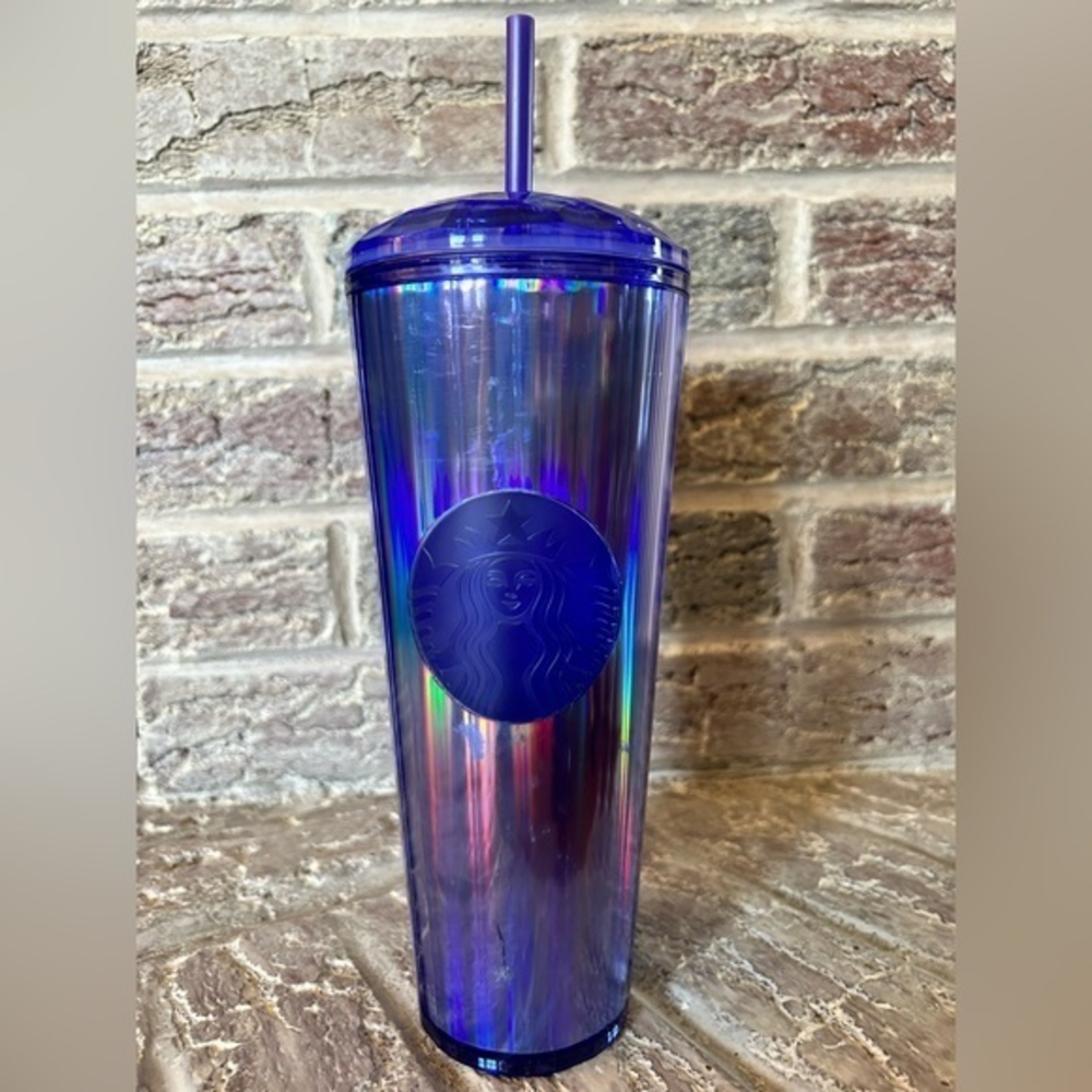Starbucks Purple Dome Lid Wisteria Kaleidoscope Venti Cold Tumbler‎ 24oz